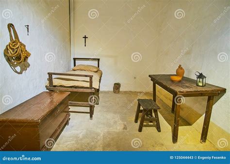 The Room of Prison Warden, Birgu, Malta Editorial Stock Photo - Image of building, catholic ...