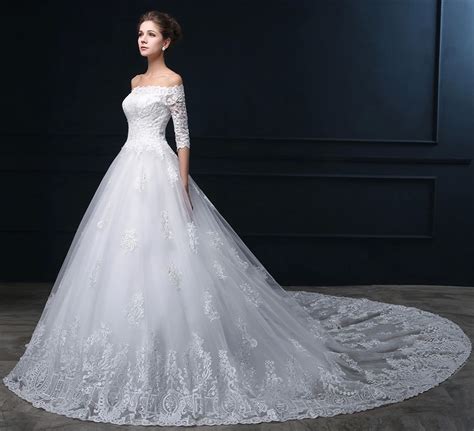 Mesmerizing Long Train Wedding Dresses Style