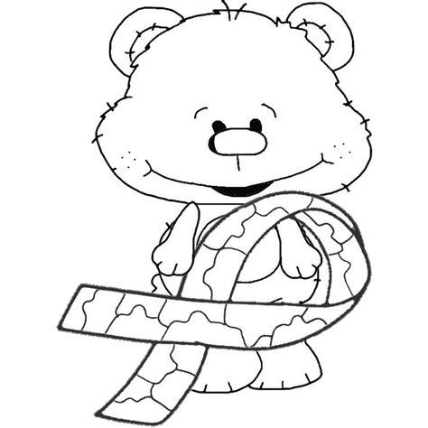 Popular Bears & Autism Coloring Page: Coloring Buddy