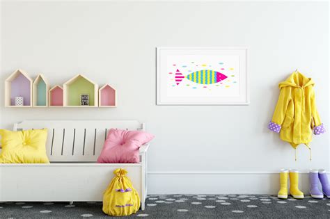 Colorful Fish Wall Art for Kids Bedrooms & Nurseries | Di Lewis