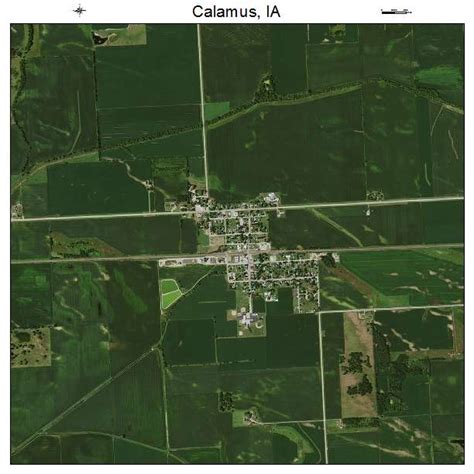 Aerial Photography Map of Calamus, IA Iowa