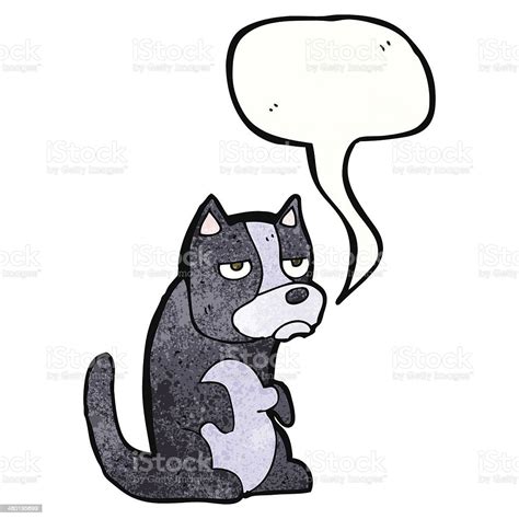 Grumpy Cartoon Dog Stock Illustration - Download Image Now - Animal ...