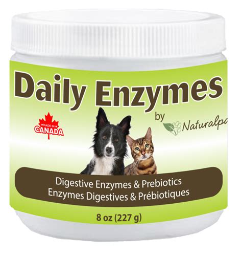 Daily Enzymes – Digestive Enzymes & Prebiotics for Dogs & Cats – 8oz – Naturalpaw