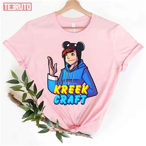 Kreek Craft Cartoon Mickey Hat Youtuber Unisex T-Shirt - Teeruto