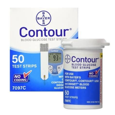 Bayer Ascensia Contour Diabetic Blood Glucose Test Strips, 50 Ct - Walmart.com