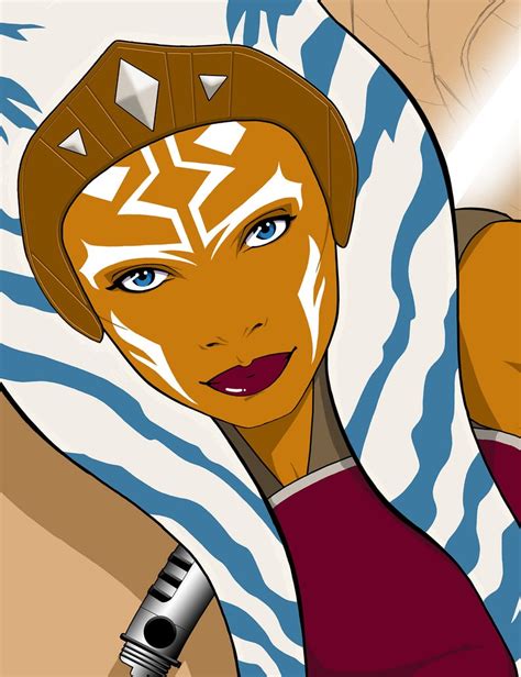 Rosario Dawson Art Ahsoka Tano Art Star Wars Art Print - Etsy | Star wars art print, Star wars ...