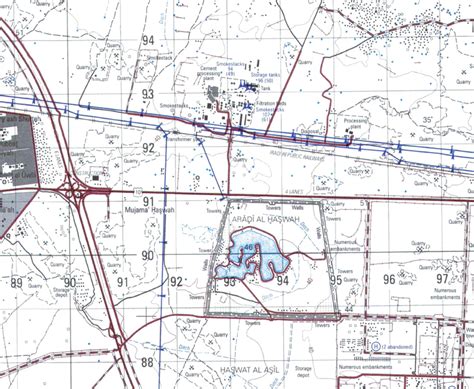 Fallujah, Iraq City Topographical Map – Battle Archives