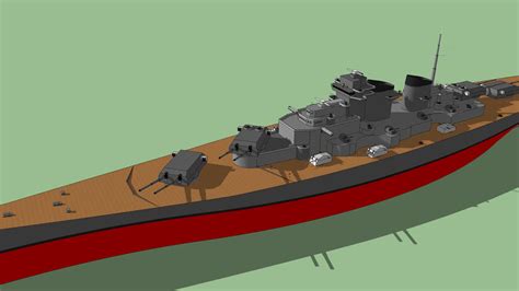 H-44 Class Battleship Model | 3D Warehouse