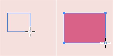 Draw rectangular shapes with the Rectangle tool