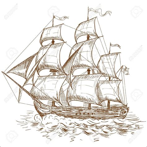 Ship drawing, Boat drawing, Old sailing ships