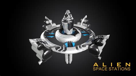 Alien Modular Space Stations in Props - UE Marketplace