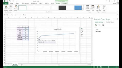 how to make a log chart in Excel - YouTube