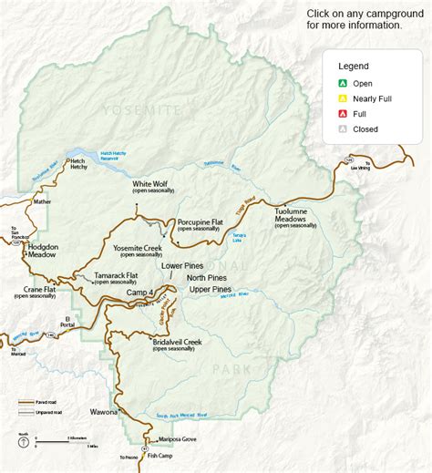 Campground Status - Yosemite National Park (U.S. National Park Service)