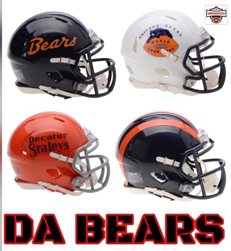 Pin by Charlesa Olson on Chicago Bears helmets | Chicago bears helmet ...