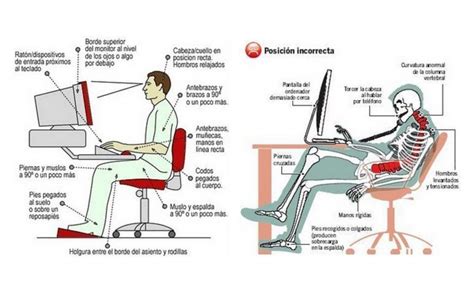 Como sentarse correctamente y ergonomía postural en la oficina