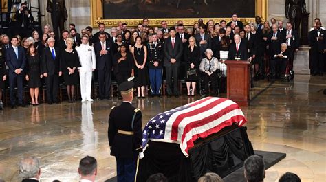 John McCain funeral: Senator lies in state, live stream at U.S. Capitol