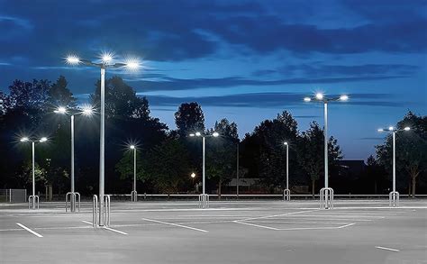 EverWatt 185W LED Outdoor Parking Lot Pole Light (Shoe Box) w Photocell (Bright as 5 Equiv ...