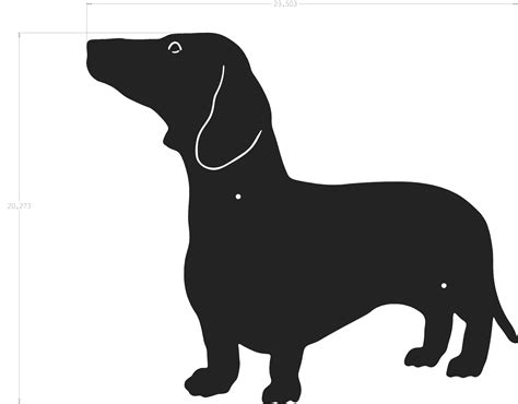 Dog Silhouette - Dachshund