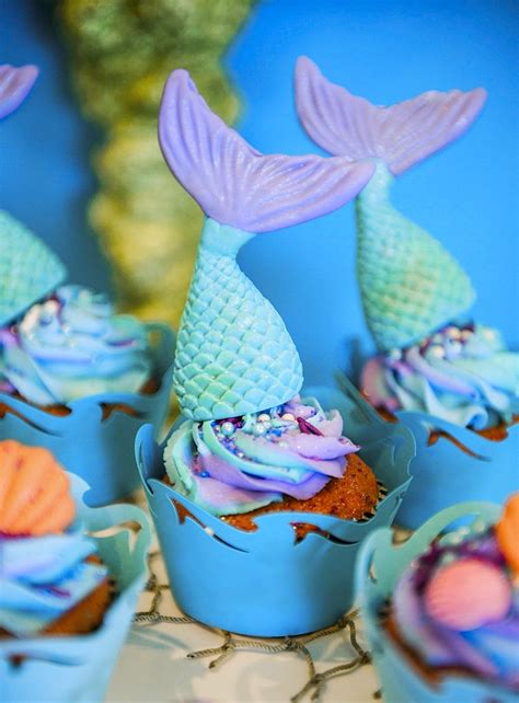 Paper, Party & Kids Cake Toppers Under The Sea Birthday Party Mermaid Tail Party Decor 002 ...