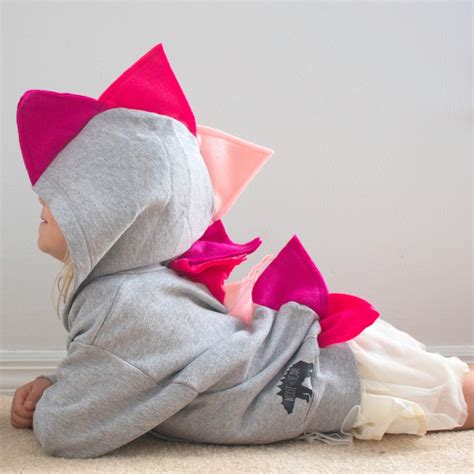 Girl Dinosaur Costume Pink Dinosaur Toddler Dinosaur Hoodie Shirt Girls ...