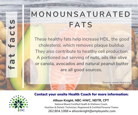 Fat Facts - Monounsaturated Fats What are the benefits of MUFAS and what food s... - Employee ...