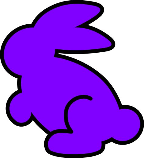 Purple Bunny Clip Art at Clker.com - vector clip art online, royalty free & public domain