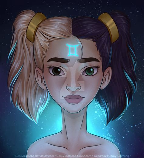 Gemini - Zodiac sign by DeoxyDiamond on DeviantArt