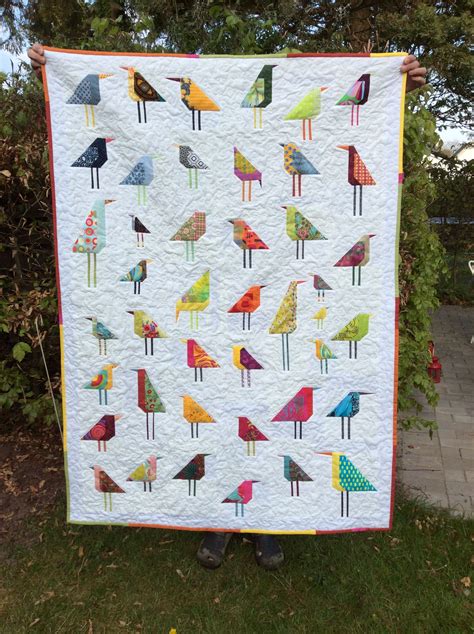 Birds quilt for a relative. Inspiration found here at Pinterest ...