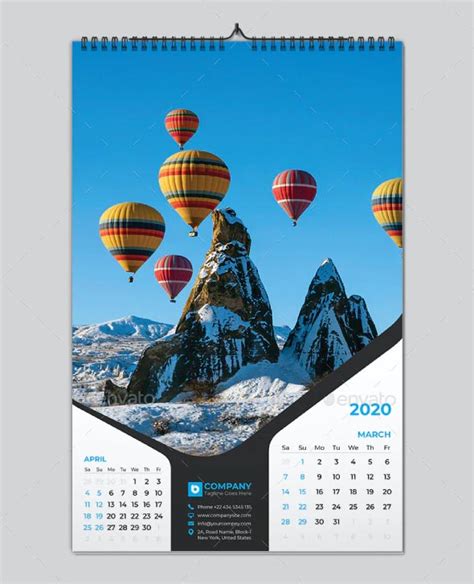 Contoh Desain Kalender Dinding - Lima Warna Offset Printing