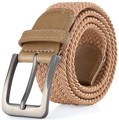 Gallery Seven - Gallery Seven Woven Elastic Braided Belt For Men - Fabric Stretch Casual Belt ...