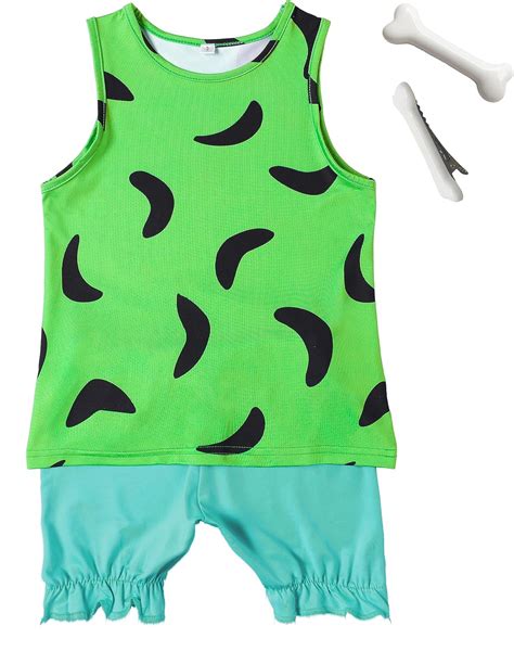 Amazon.com: xianhsuxo Halloween Caveman Costume for Kids Girls toddler Outfit Set Clothing ...