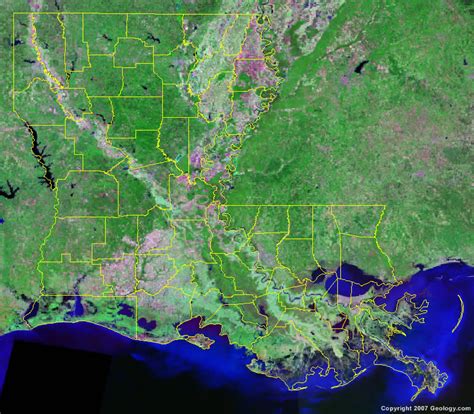 Louisiana Parish Map