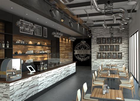 California coffee shop interior design | Behance
