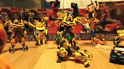 Transformers Stop motion Bumblebee vs Bumblebee vs Bumblebee En VF - YouTube