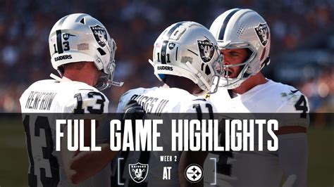 Full game highlights - Raiders vs. Steelers - Week 2