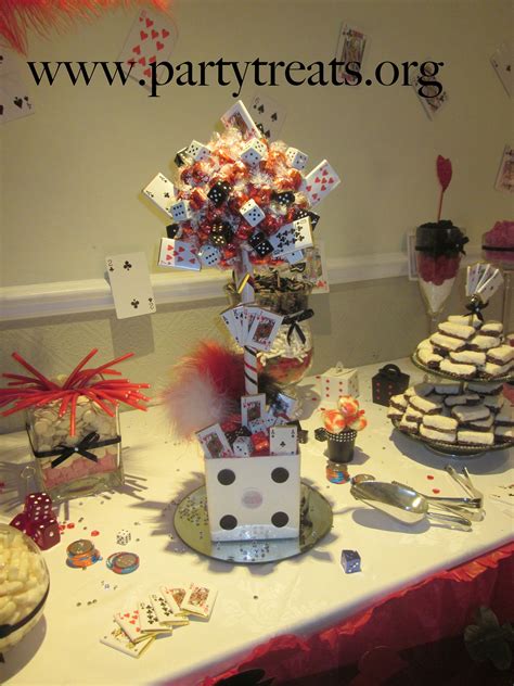 Casino sweet tree/ casino candy buffet - all cards and dice are edible ...