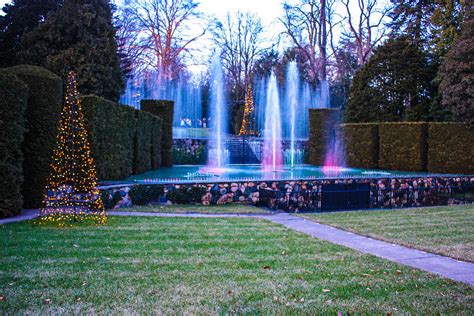 Holiday Lights At Longwood Gardens Photograph by William Rogers