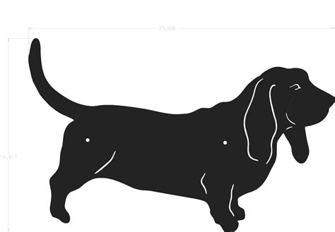 Dog Silhouette - Basset Hound