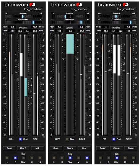 Brainworx bx_meter dynamic range meter effect for Windows and Mac