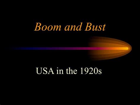 Boom and Bust 1920s PowerPoint Lesson Plan