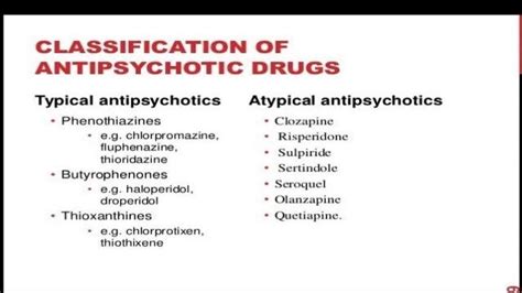 Classical versus atypical antipsychotics