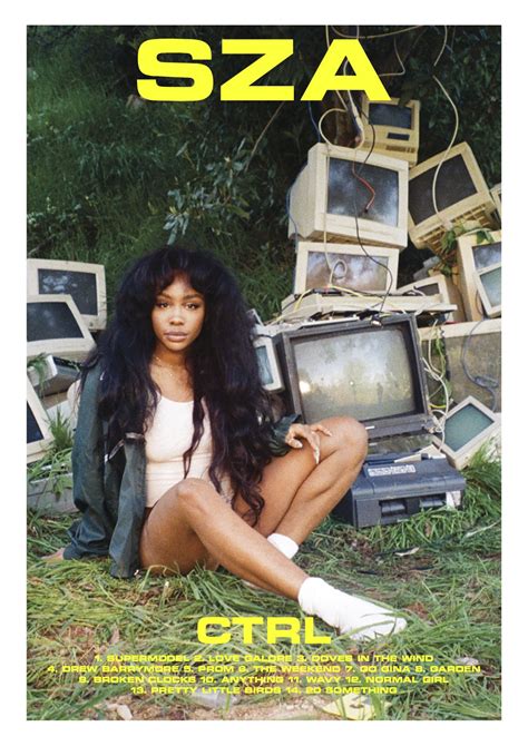 Ctrl - SZA // Album Poster | Music poster, Music poster design, Room posters