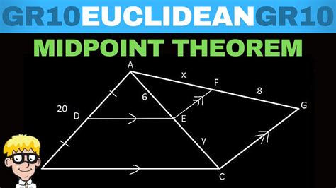 Euclidean Geometry Grade 10: Midpoint Theorem Practice - YouTube