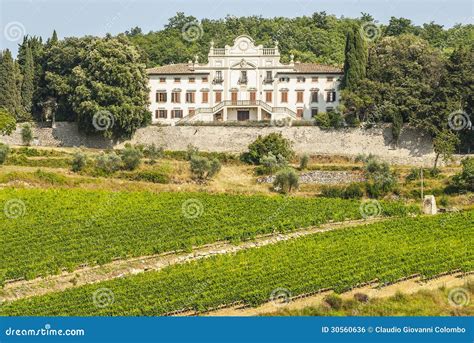 Radda in Chianti - Ancient Palace and Vineyards Stock Photo - Image of hill, agriculture: 30560636