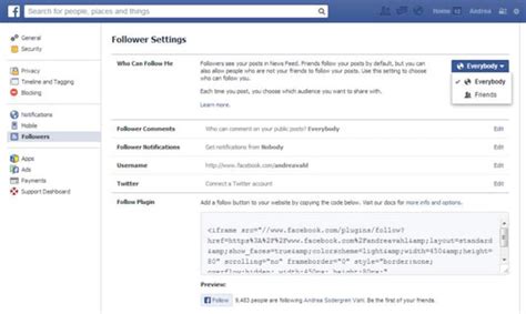 How to Activate the Follow Button on a Facebook Personal Profile - dummies