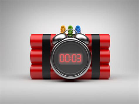 Bomb With Clock Timer 3d Countdown Stock Photo - Download Image Now ...