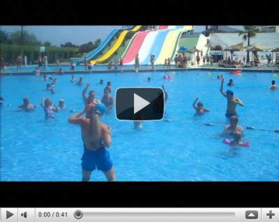 Aerobic In The Water At The Alcudia Waterpark - Alcudia Waterpark