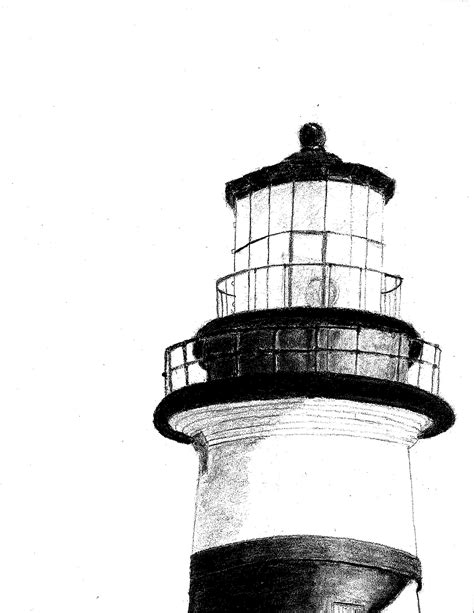 Lighthouse Pencil Drawing