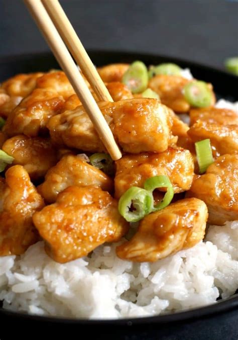 Healthy Chinese Orange Chicken Recipe - My Gorgeous Recipes