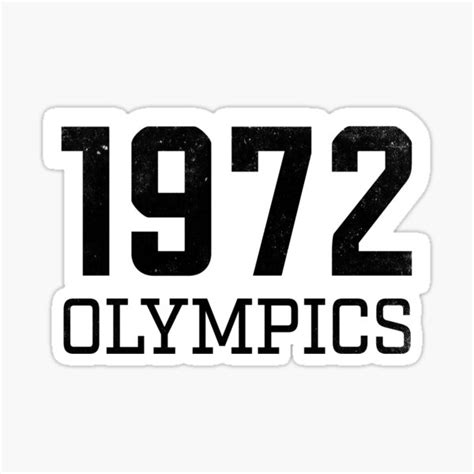 "1972 Olympics" Sticker for Sale by natasplund | Redbubble